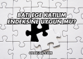 Batı Ege Katılım Endeksine Uygun mu?
