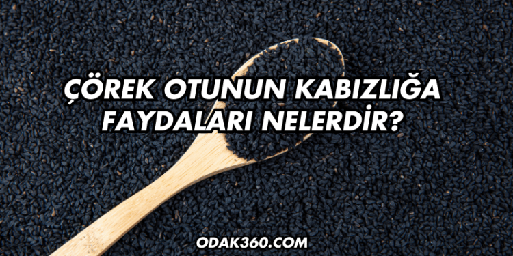Çörek Otunun Kabızlığa Faydaları Nelerdir?