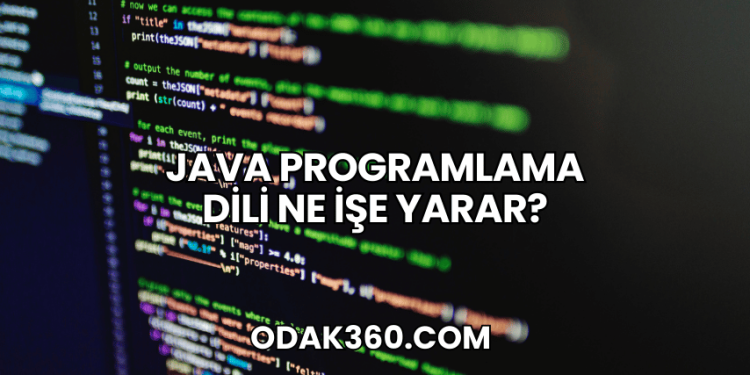Java Programlama Dili Ne İşe Yarar?