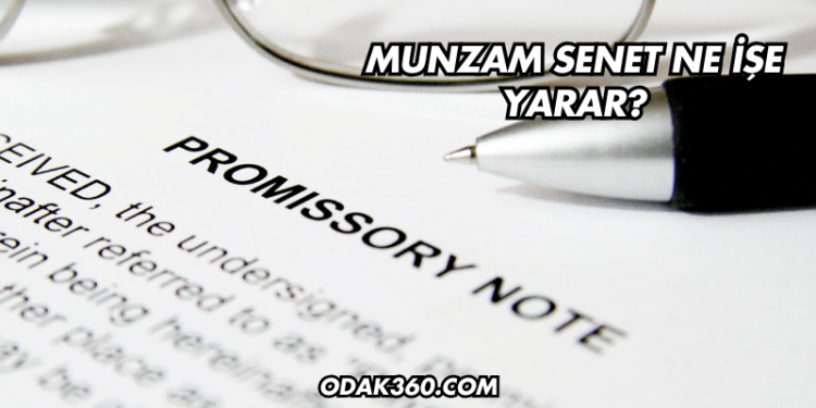 Munzam Senet Ne İşe Yarar?