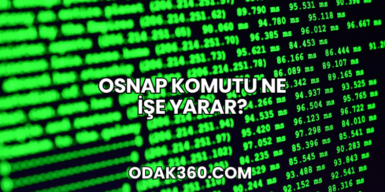 Osnap Komutu Ne İşe Yarar?