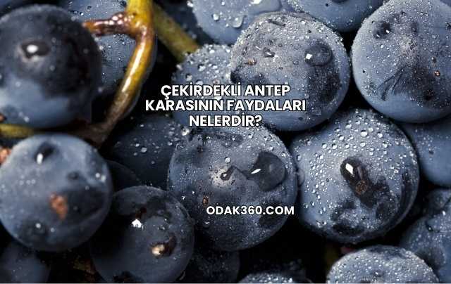 Çekirdekli Antep Karasının Faydaları Nelerdir?