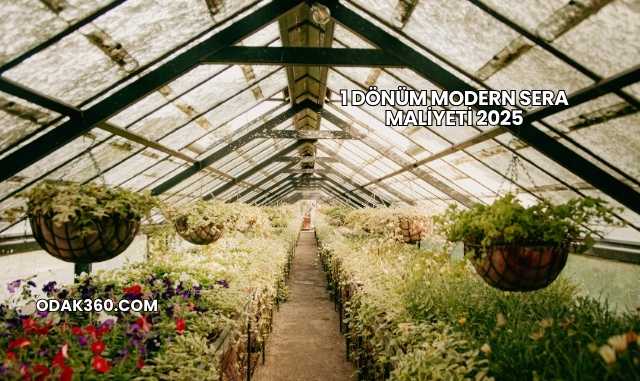 1 Dönüm Modern Sera Maliyeti 2025