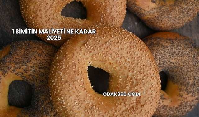 1 Simitin Maliyeti Ne Kadar 2025