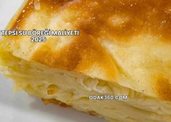 1 Tepsi Su Böreği Maliyeti 2025
