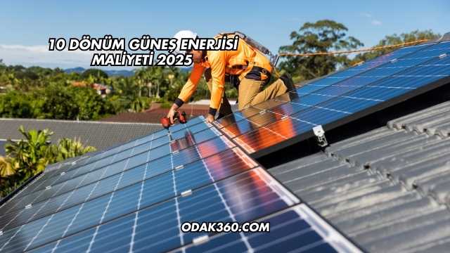 10 Dönüm Güneş Enerjisi Maliyeti 2025