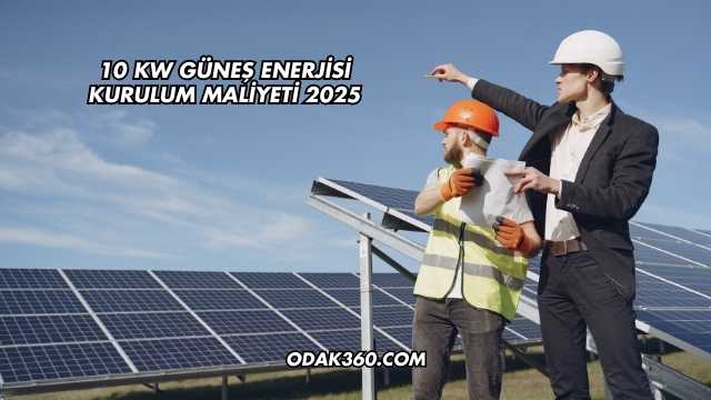 10 Kw Güneş Enerjisi Kurulum Maliyeti 2025
