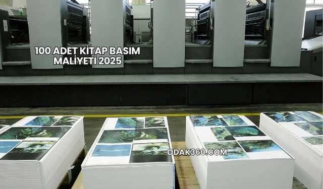 100 Adet Kitap Basım Maliyeti 2025