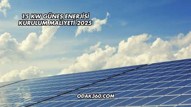 15 kW Güneş Enerjisi Kurulum Maliyeti 2025