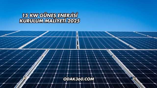15 kW Güneş Enerjisi Kurulum Maliyeti 2025