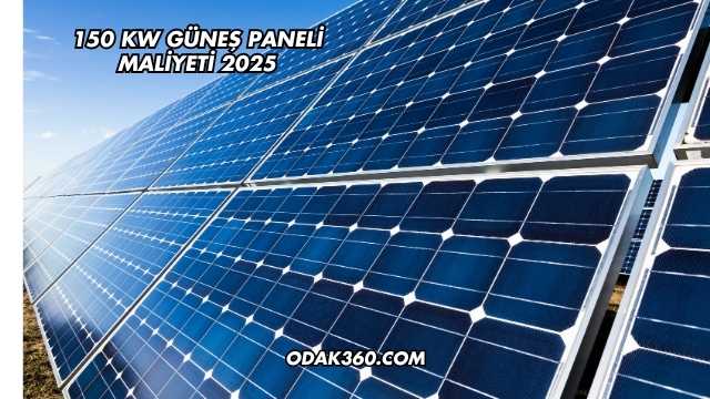 150 KW Güneş Paneli Maliyeti 2025