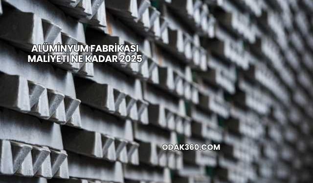 Alüminyum Fabrikası Maliyeti Ne Kadar 2025