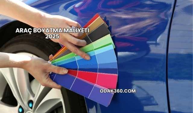 Araç Boyatma Maliyeti 2025