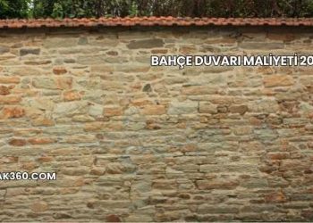 Bahçe Duvarı Maliyeti 2025