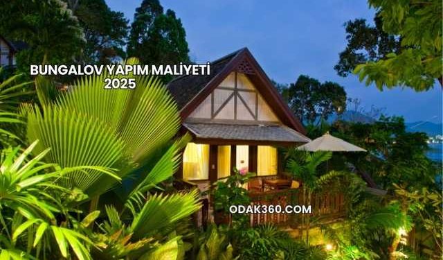 Bungalov Yapım Maliyeti 2025