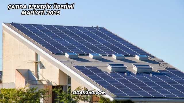 Çatıda Elektrik Üretimi Maliyeti 2025