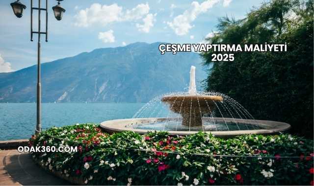 Çeşme Yaptırma Maliyeti 2025