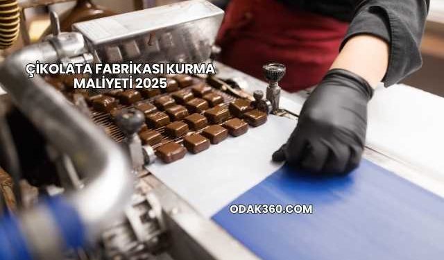 Çikolata Fabrikası Kurma Maliyeti 2025