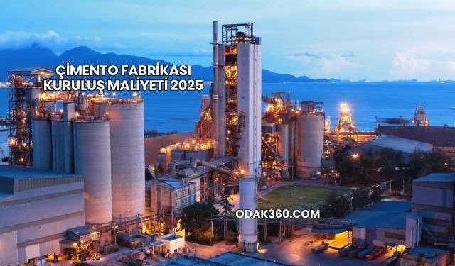 Çimento Fabrikası Kuruluş Maliyeti 2025