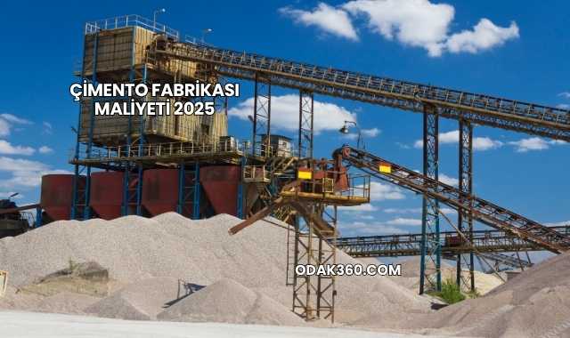 Çimento Fabrikası Maliyeti 2025