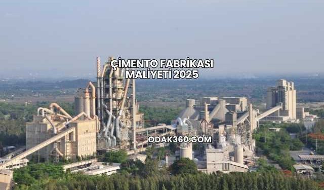 Çimento Fabrikası Maliyeti 2025