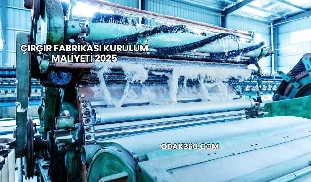 Çırçır Fabrikası Kurulum Maliyeti 2025