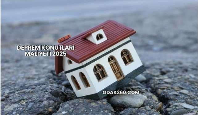 Deprem Konutları Maliyeti 2025