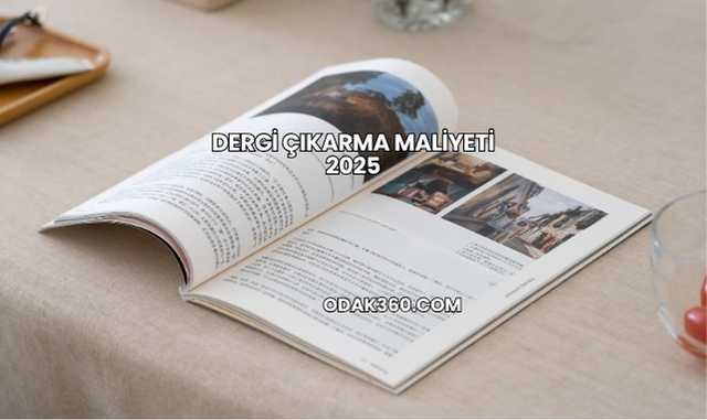 Dergi Çıkarma Maliyeti 2025