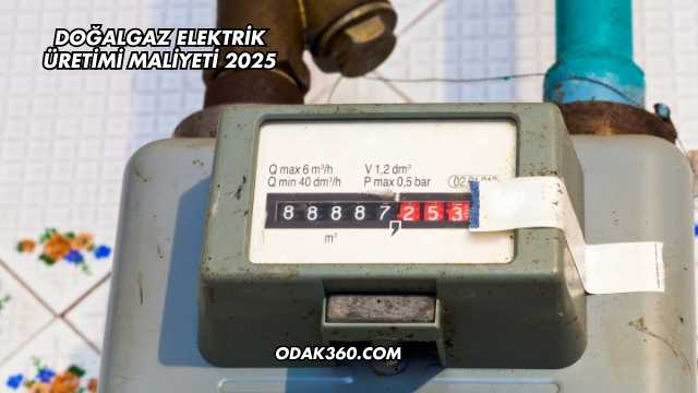 Doğalgaz Elektrik Üretimi Maliyeti 2025