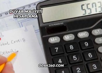 Duvar Maliyeti Hesaplama