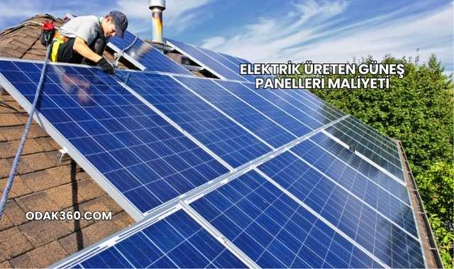 Elektrik Üreten Güneş Panelleri Maliyeti