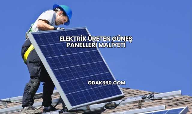 Elektrik Üreten Güneş Panelleri Maliyeti