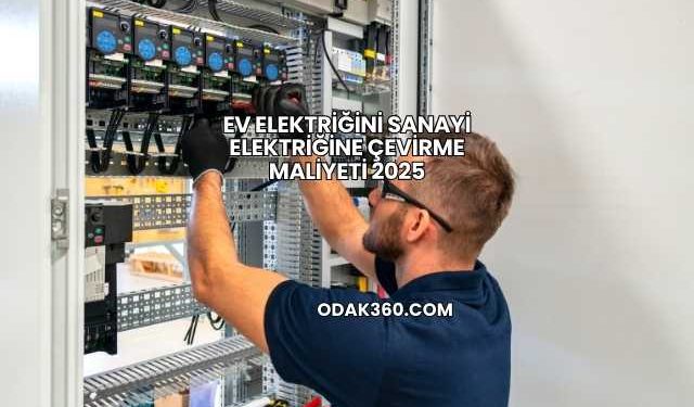 Ev Elektriğini Sanayi Elektriğine Çevirme Maliyeti 2025
