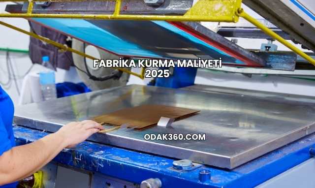 Fabrika Kurma Maliyeti 2025