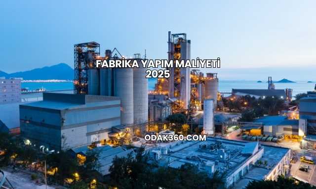Fabrika Yapım Maliyeti 2025