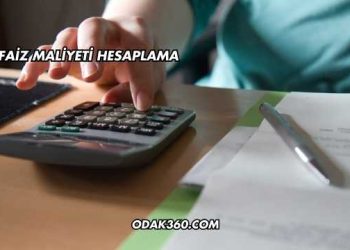 Faiz Maliyeti Hesaplama