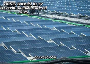 Güneş Enerjisi ile Ev Elektrik Üretimi Maliyeti 2025