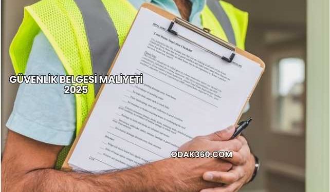 Güvenlik Belgesi Maliyeti 2025