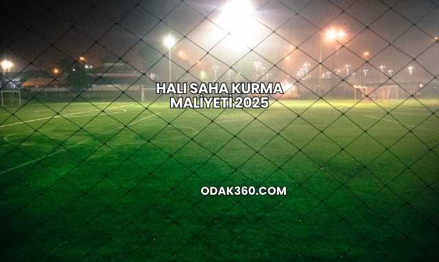 Halı Saha Kurma Maliyeti 2025