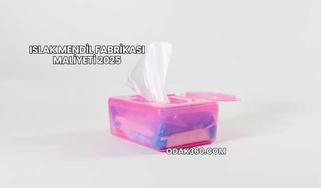 Islak Mendil Fabrikası Maliyeti 2025