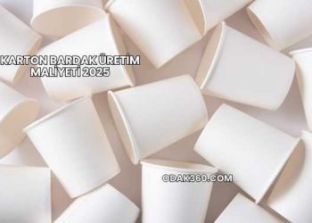 Karton Bardak Üretim Maliyeti 2025