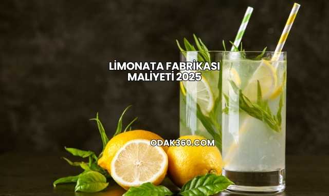 Limonata Fabrikası Maliyeti 2025
