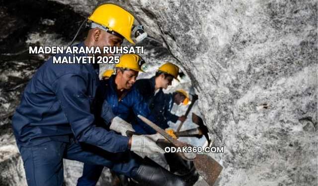 Maden Arama Ruhsatı Maliyeti 2025