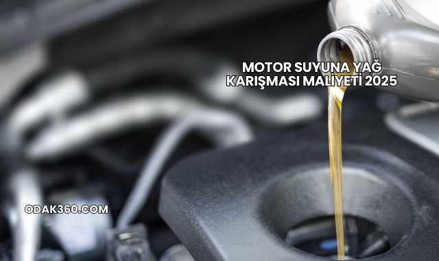 Motor Suyuna Yağ Karışması Maliyeti 2025