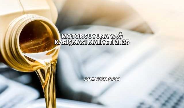 Motor Suyuna Yağ Karışması Maliyeti 2025