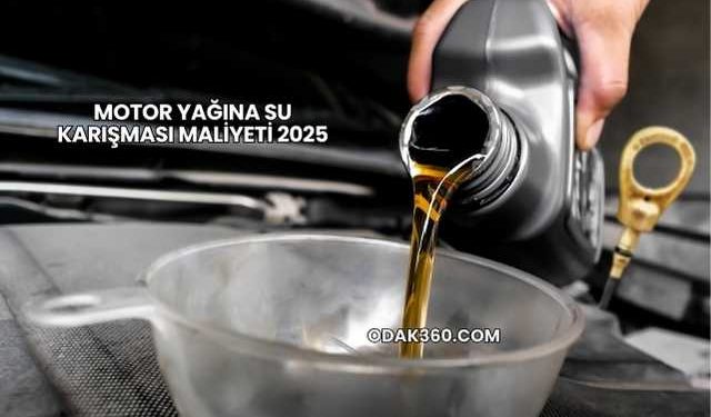 Motor Yağına Su Karışması Maliyeti 2025