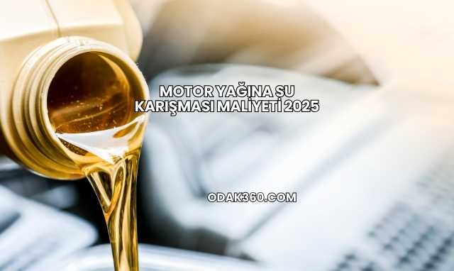 Motor Yağına Su Karışması Maliyeti 2025