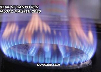 Mutfak ve Banyo İçin Doğalgaz Maliyeti 2025