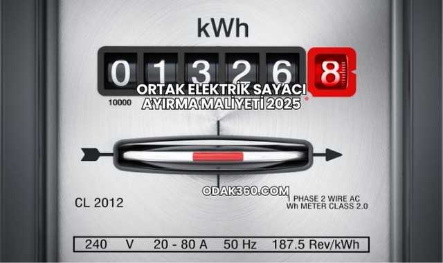 Ortak Elektrik Sayacı Ayırma Maliyeti 2025