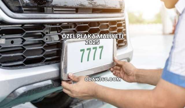 Özel Plaka Maliyeti 2025